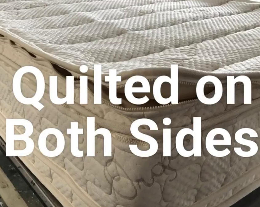 Los Angeles natural Organic Mattresses are quilted on both sides